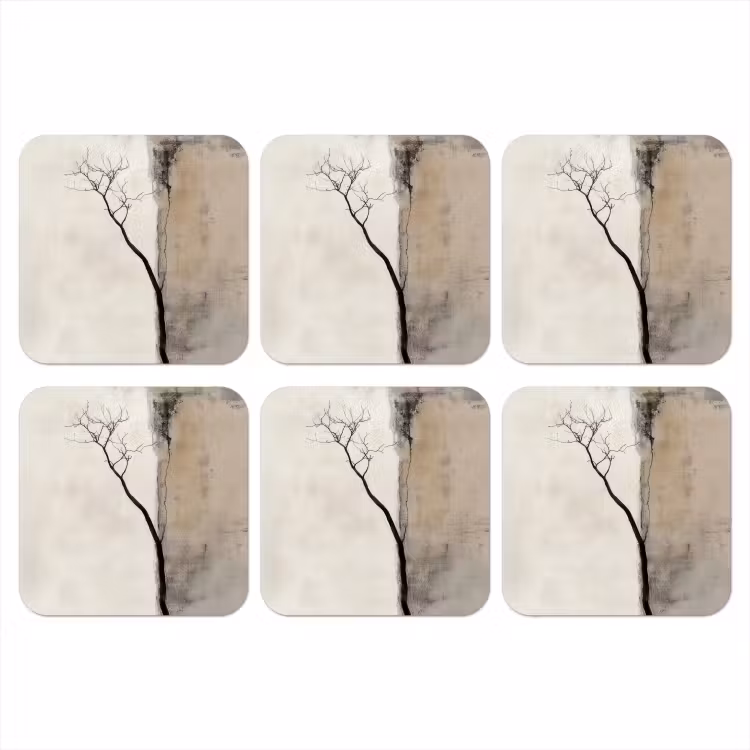 Onderzetter - Wabi sabi - Plant - Beige — 1