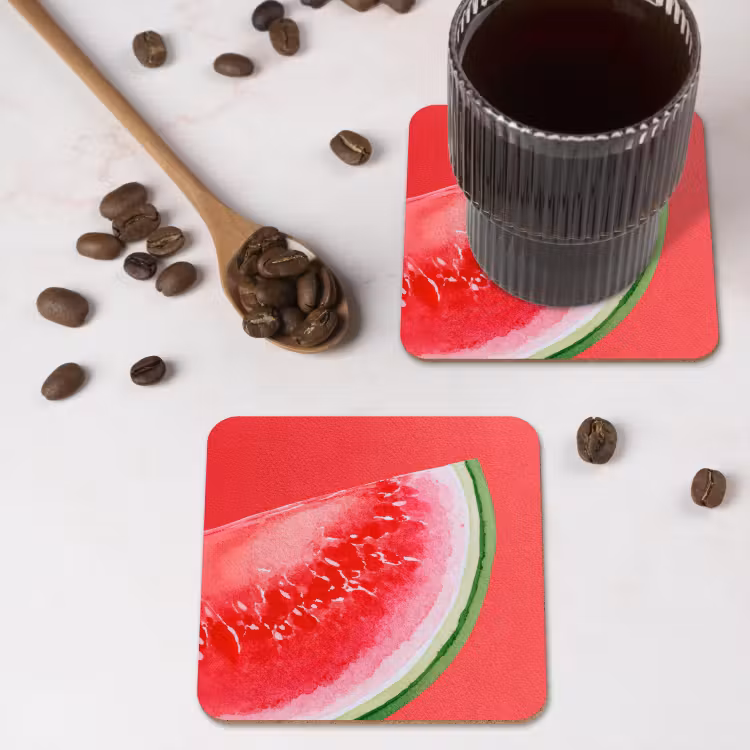 Onderzetter - Watermeloen - Rood - Zomers — 4