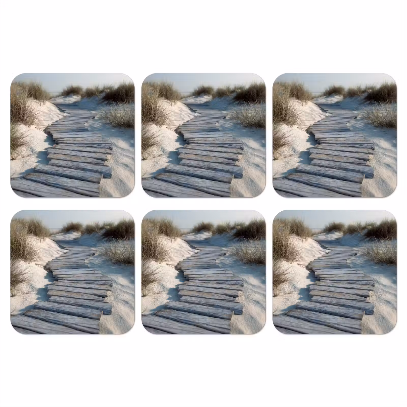 Onderzetter - Pad - Planken - Duinen - Gras — 1