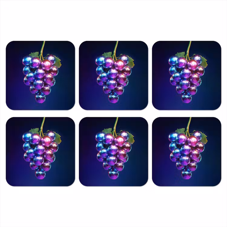Onderzetter - Paars - Disco - Feest - Druif — 1