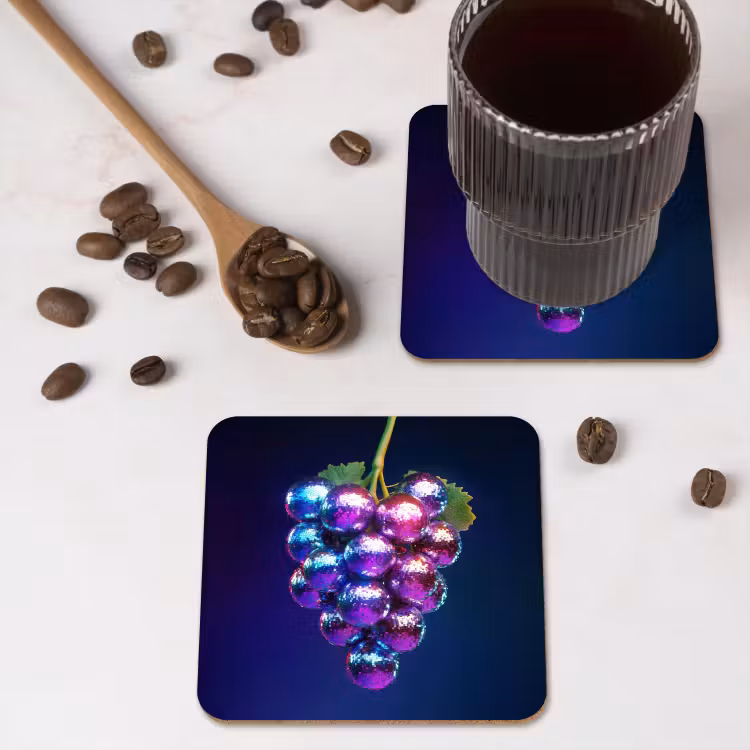 Onderzetter - Paars - Disco - Feest - Druif — 4