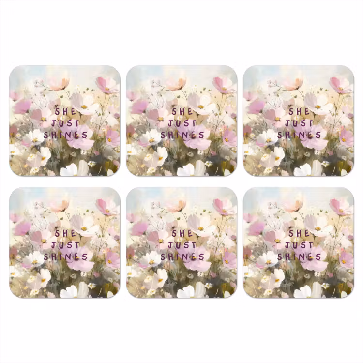 Onderzetter - Quote - Bloemen - Schilderachtig — 1