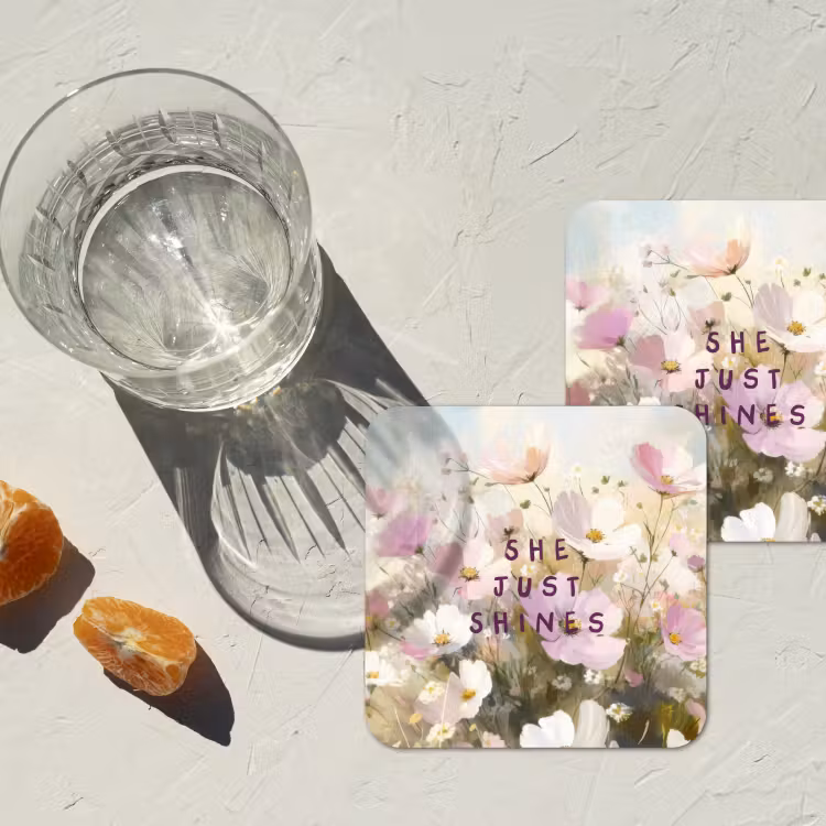 Onderzetter - Quote - Bloemen - Schilderachtig — 3
