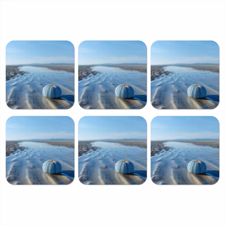 Onderzetter - Strand - Schild - Water - Blauw — 1