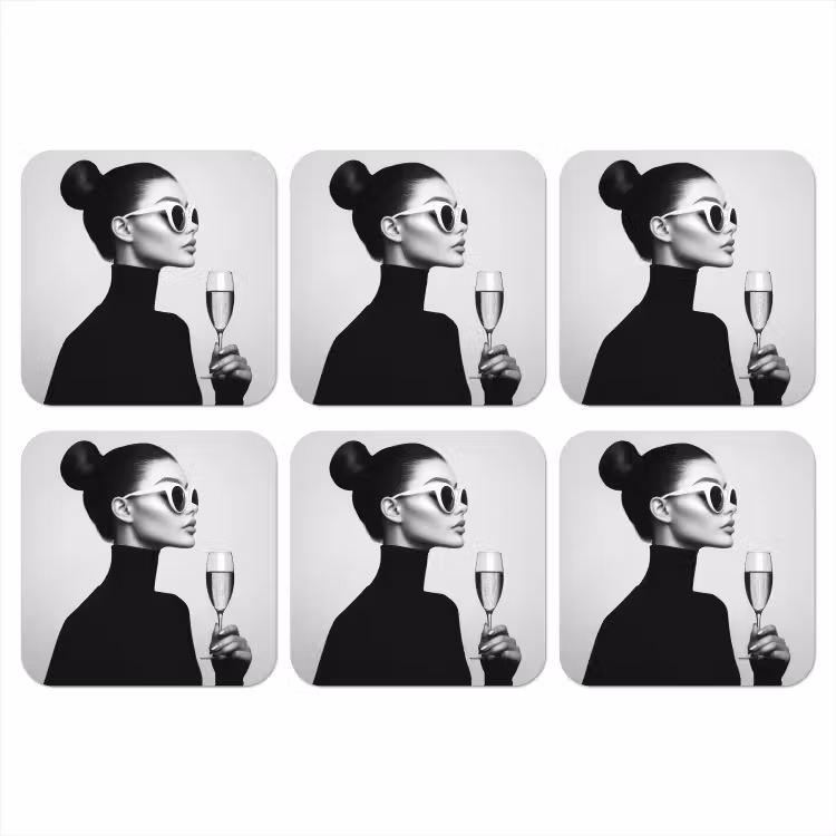 Onderzetter - Vrouw - Champagne - Modern — 1