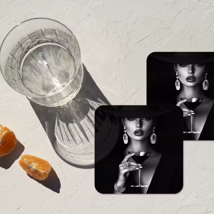 Onderzetter​ - Vrouw - Cocktail - Chic — 3