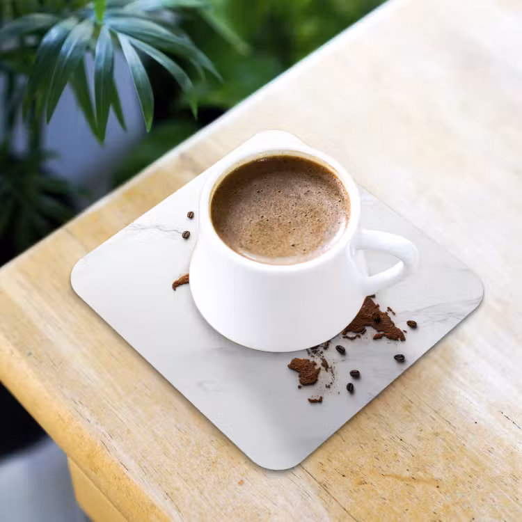 Onderzetter - Wereldkaart - Koffie - Marmer — 2
