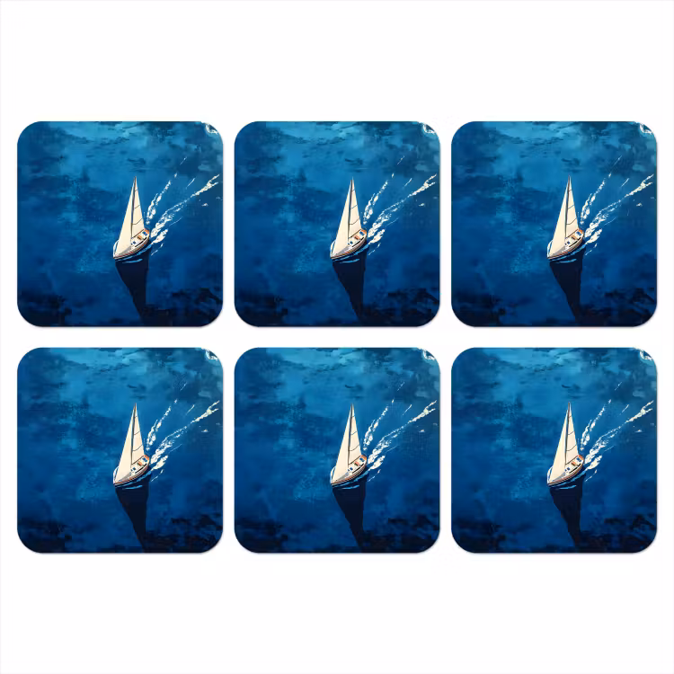 Onderzetter - Zeilboot - Water - Abstract - Schaduw — 1