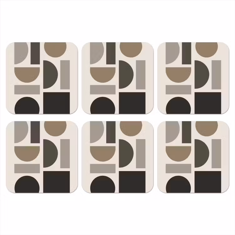 Onderzetter - Natuurlijke tinten - Grafisch - Verticale compositie — 1