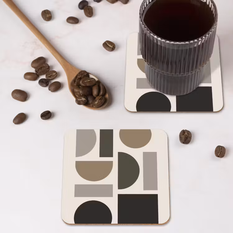 Onderzetter - Natuurlijke tinten - Grafisch - Verticale compositie — 4