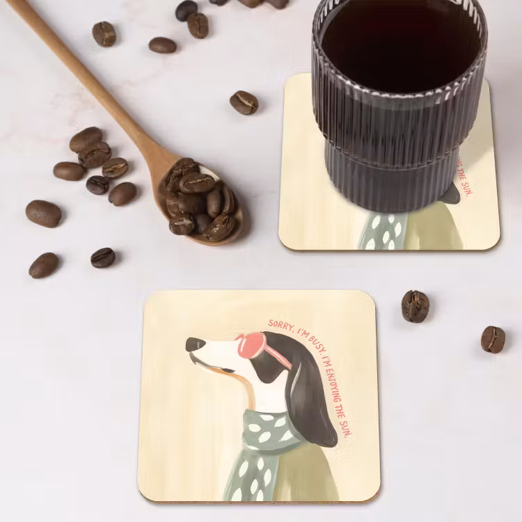 Onderzetter - Quote - Hond - Zonnebril — 4