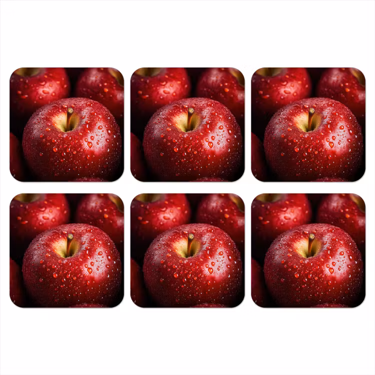 Onderzetter - Rood - Appels - Fruit — 1