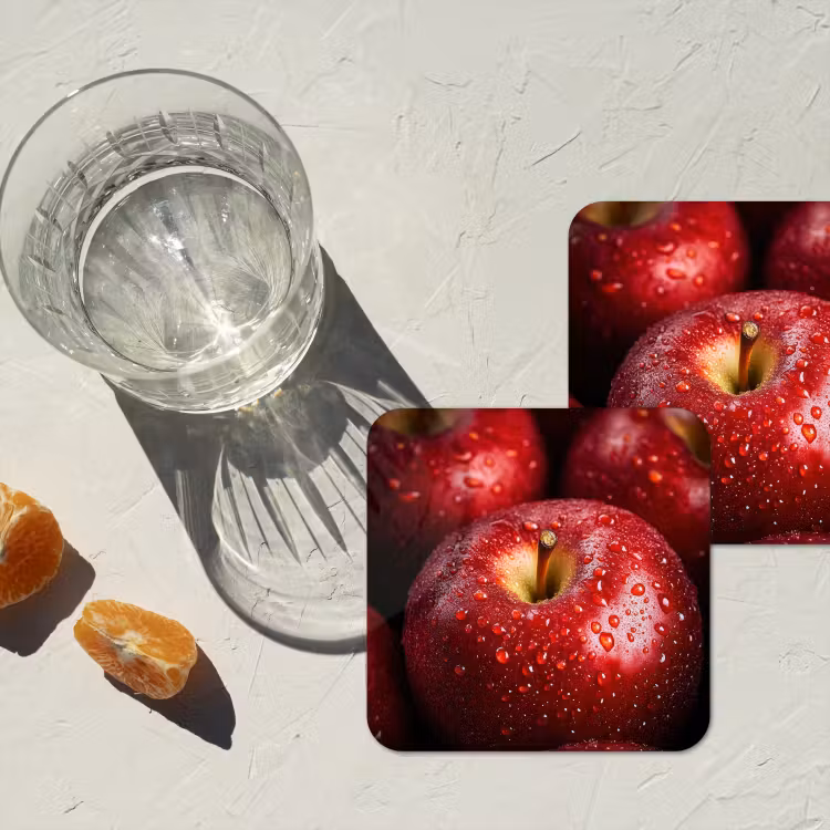 Onderzetter - Rood - Appels - Fruit — 3