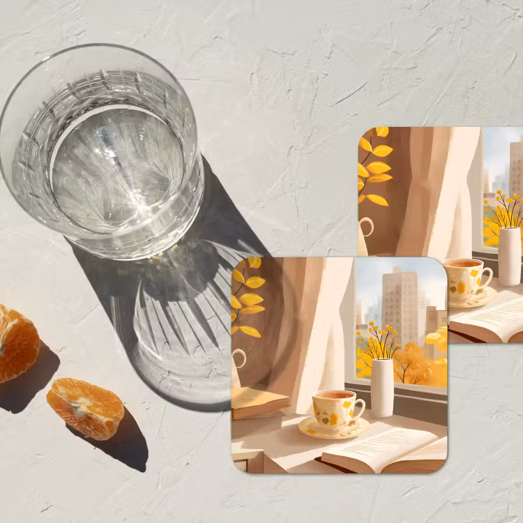 Onderzetter​ - Thee - Boek - Thee - Herfst — 3