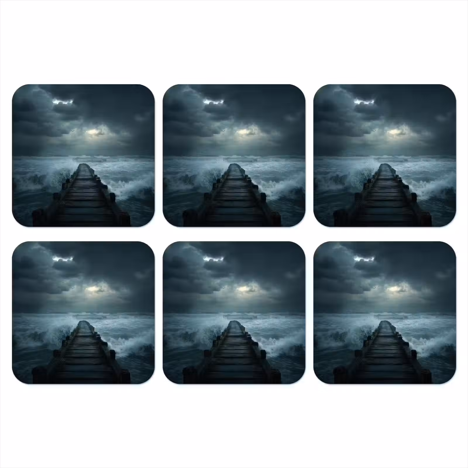 Onderzetter - Steiger - Storm - Golven — 1