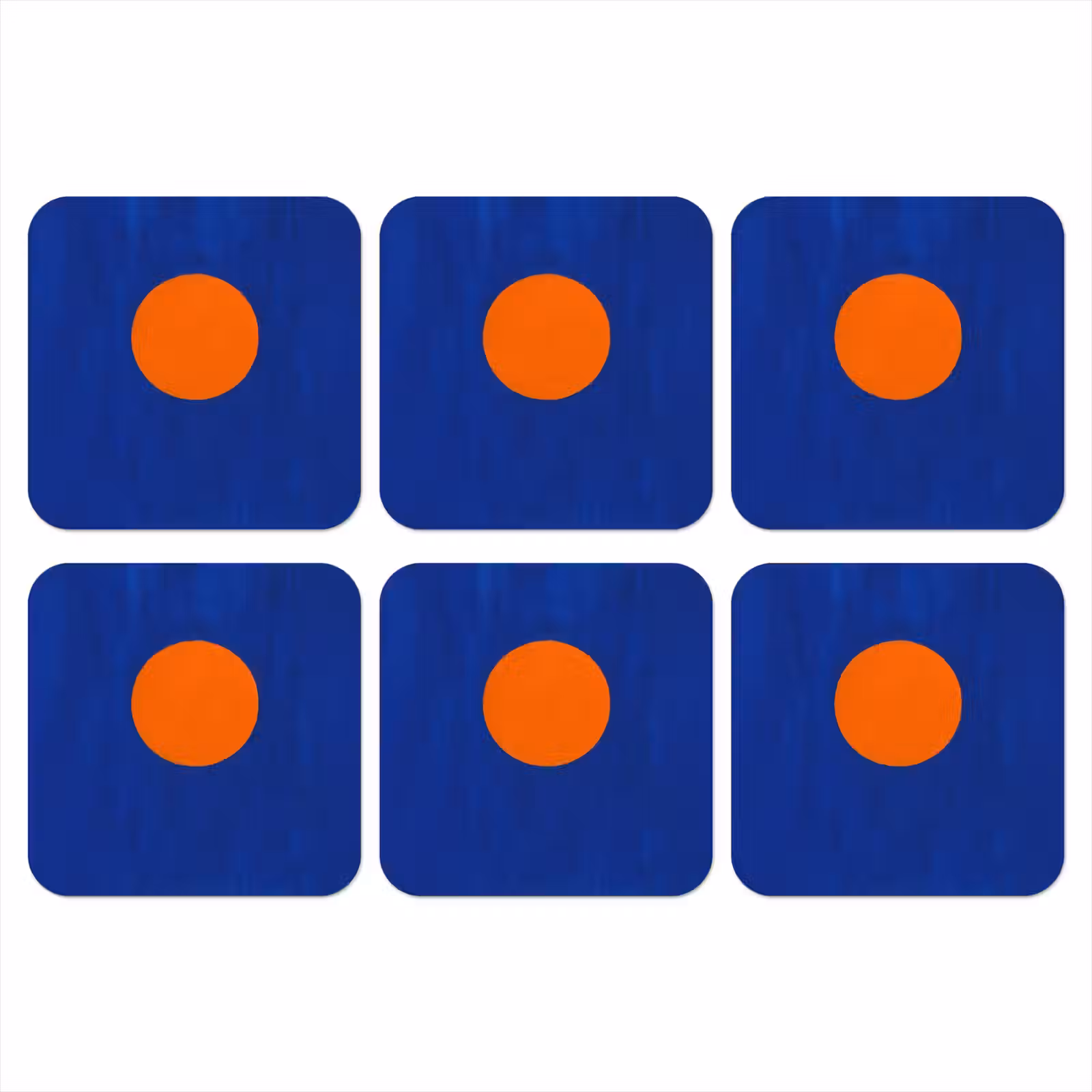 Onderzetter - Vorm - Rond - Minimalistisch - Blauw — 1