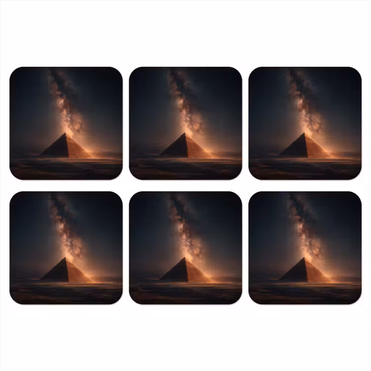 Onderzetter - Piramide - Woestijn - Licht — 1