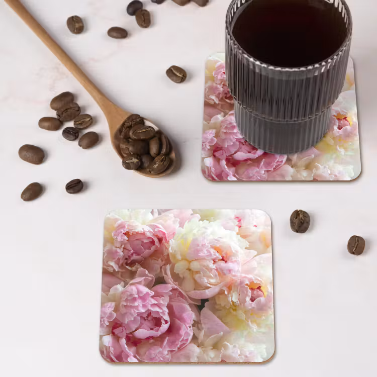 Onderzetter - Vintage - Bloemen - Rozen - Natuur — 4