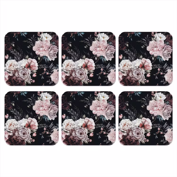 Onderzetter - Vintage - Rozen - Romantisch - Bloemen — 1