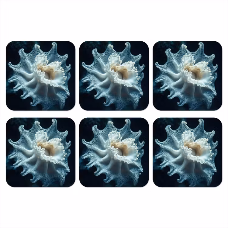Onderzetter - Zeewezen - Wit - Golven - Water — 1