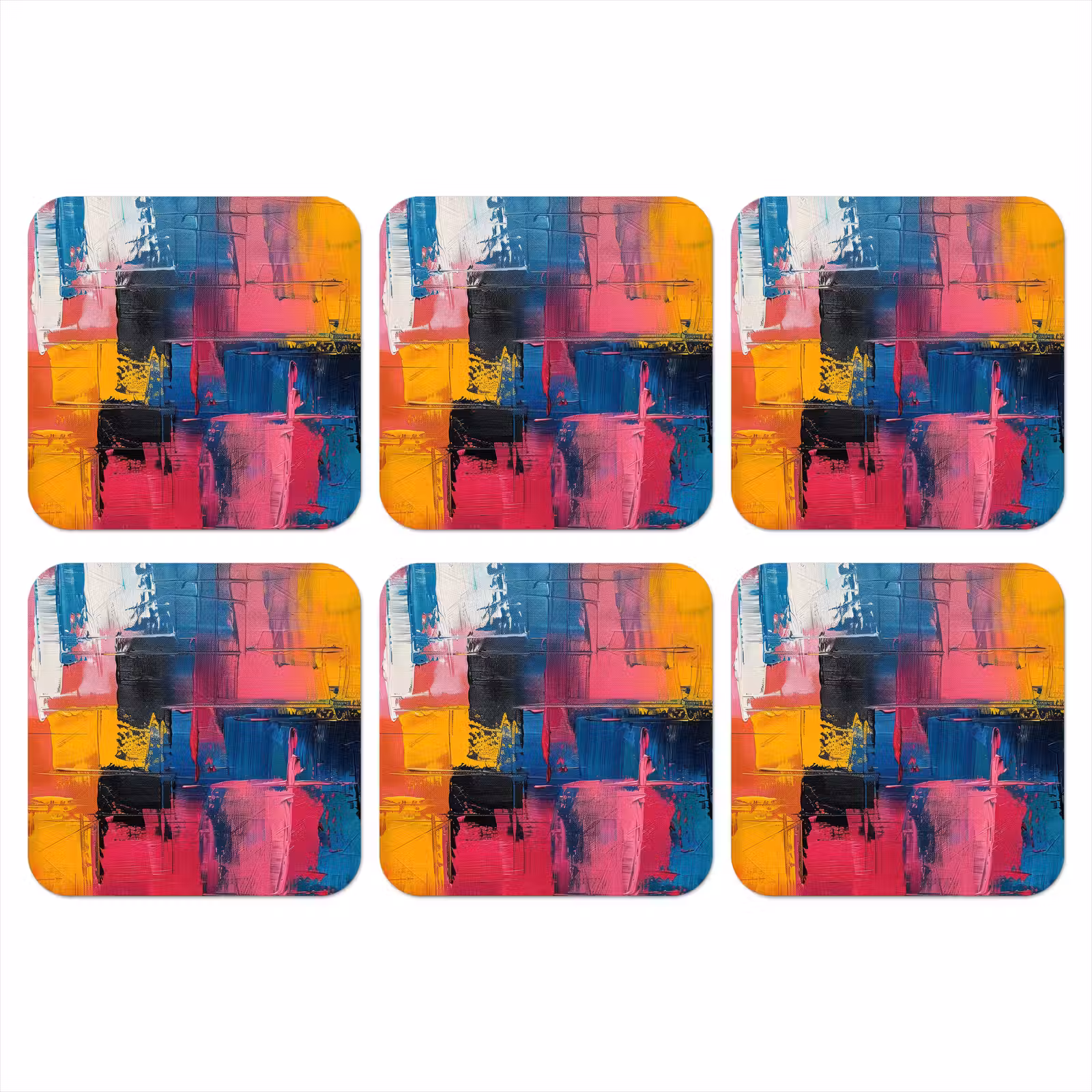 Onderzetter - Verflook - Kunst - Modern - Abstract — 1
