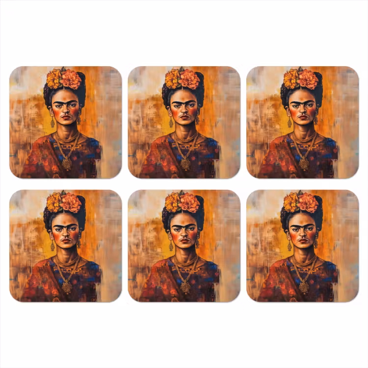 Onderzetter - Portret - Sieraden - Schilderachtig — 1