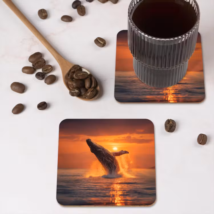 Onderzetter - Walvis - Zon - Zee — 4