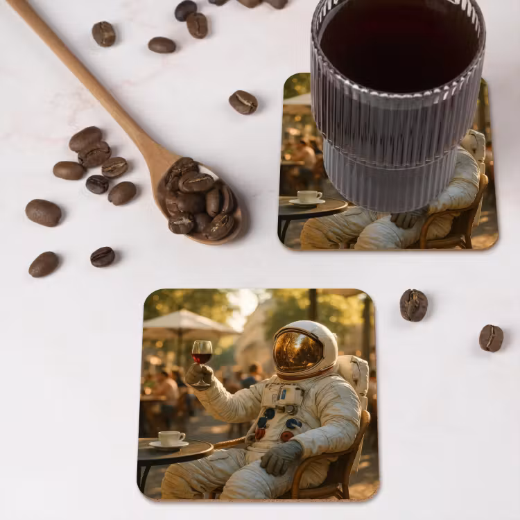 Onderzetter - Wijn - Rood - Terras - Koffie — 4
