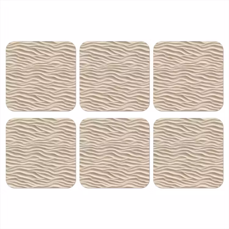 Onderzetter - Zand - Golven - Beige — 1