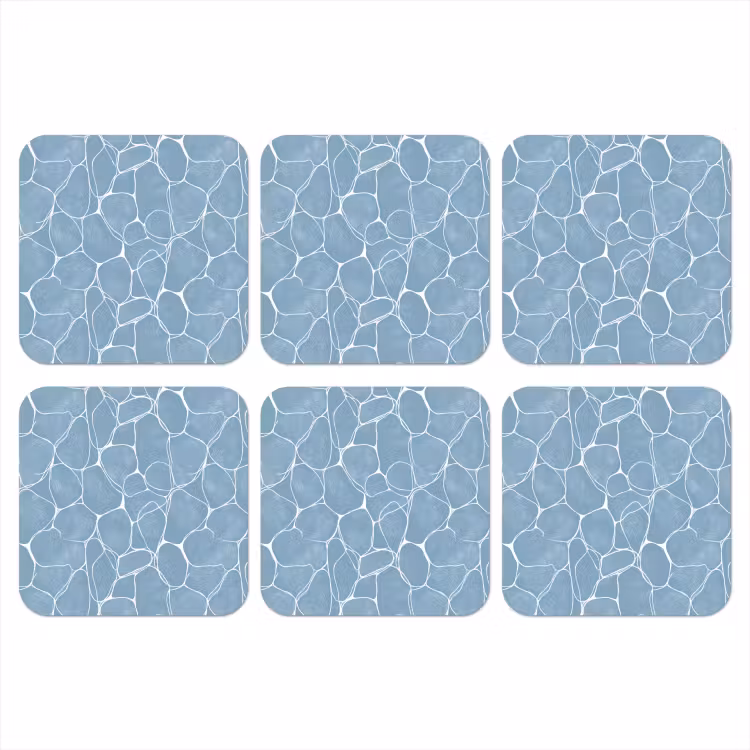 Onderzetter - Organisch - Patroon - Blauw — 1