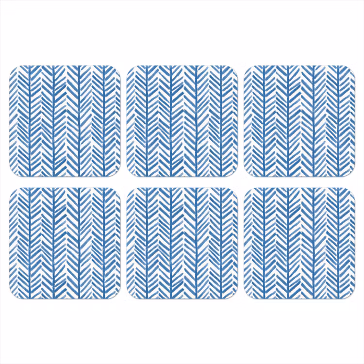 Onderzetter - Patroon - Streep - Blauw — 1