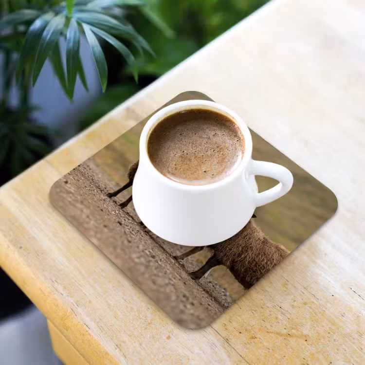 Onderzetter - Schapen - Bruin - Wit - Grindpad — 2