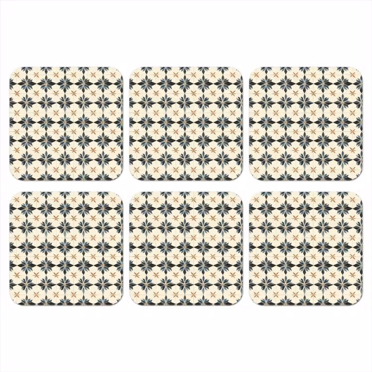 Onderzetter​ - Sierlijk - Ornament - Blauw — 1