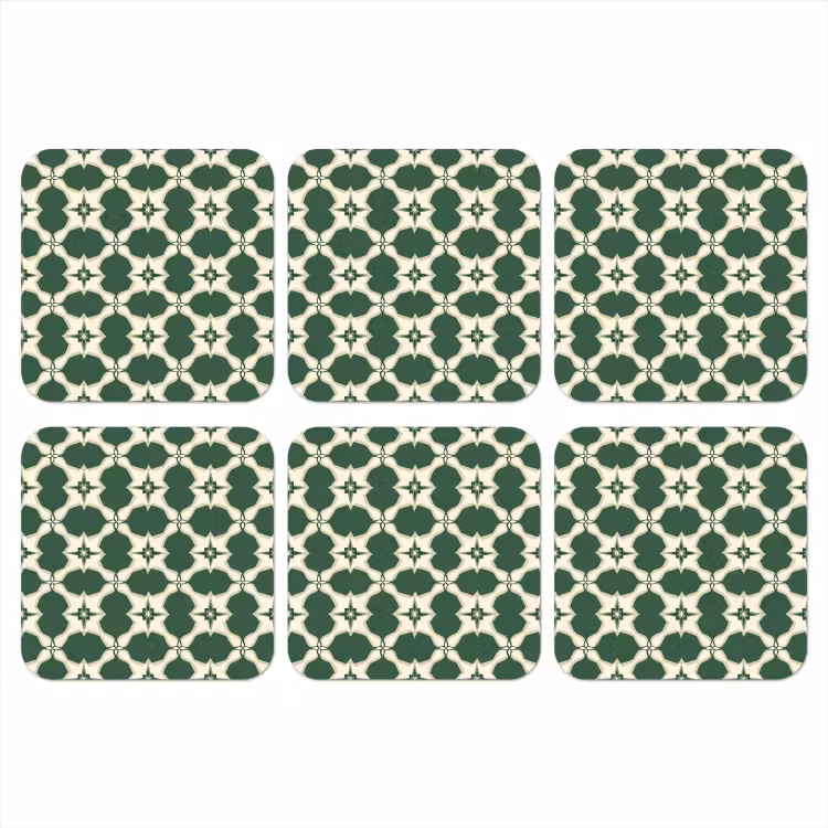 Onderzetter - Tegel - Klassiek - Groen — 1