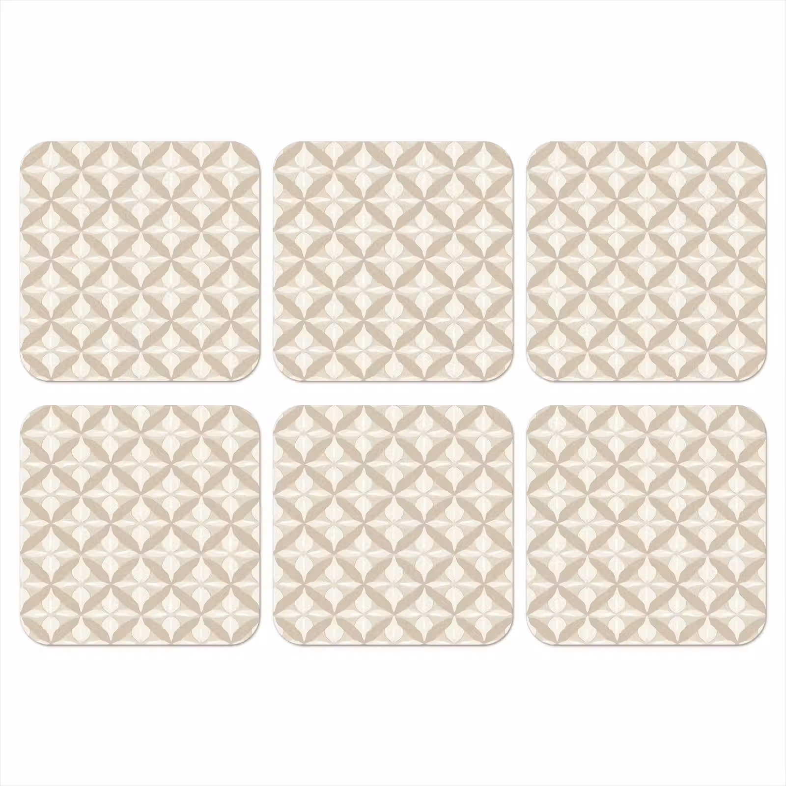 Onderzetter - Patroon - Klassiek - Beige — 1
