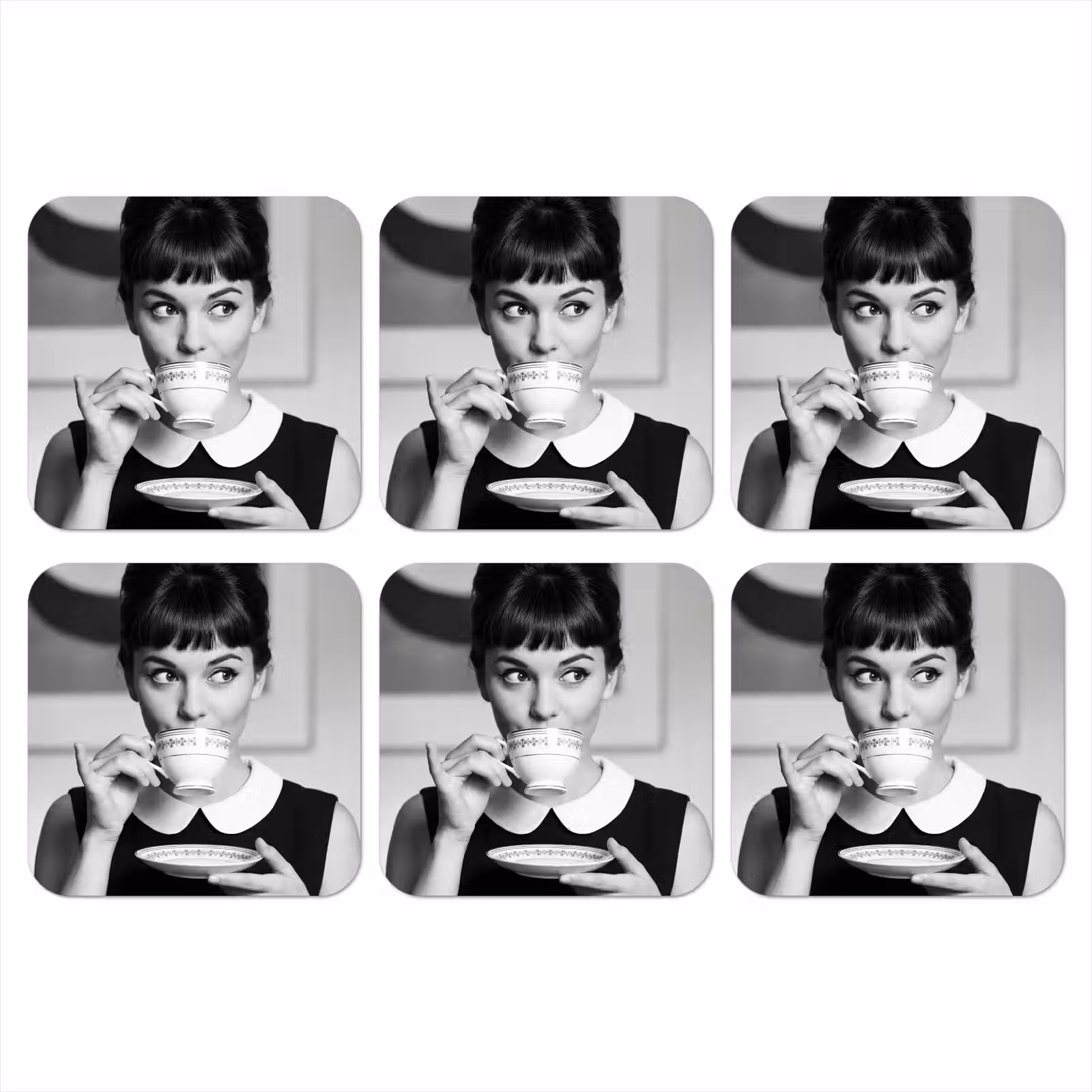 Onderzetter - Portret - Thee - Vrouw — 1