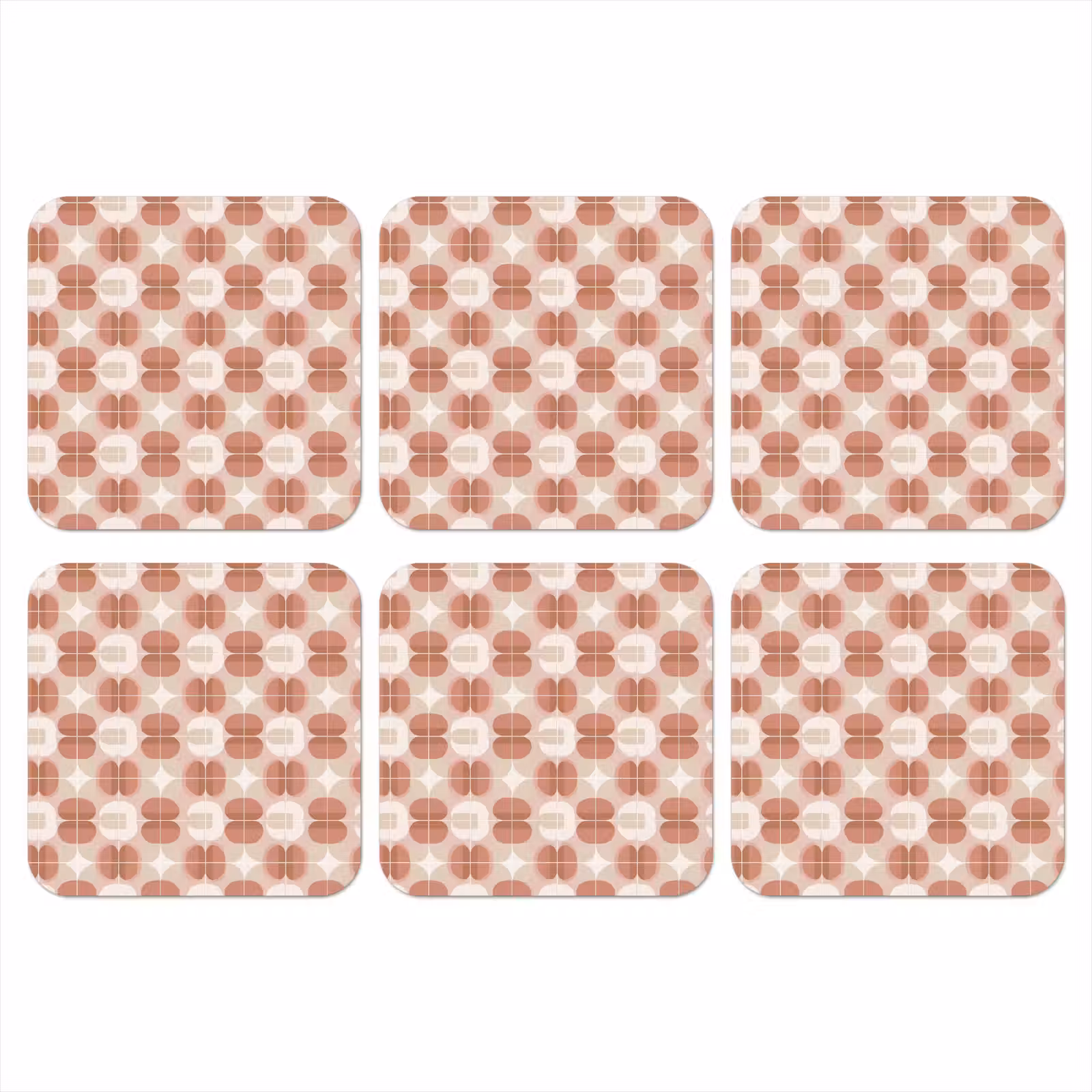 Onderzetter - Retro - Klassiek - Roze — 1