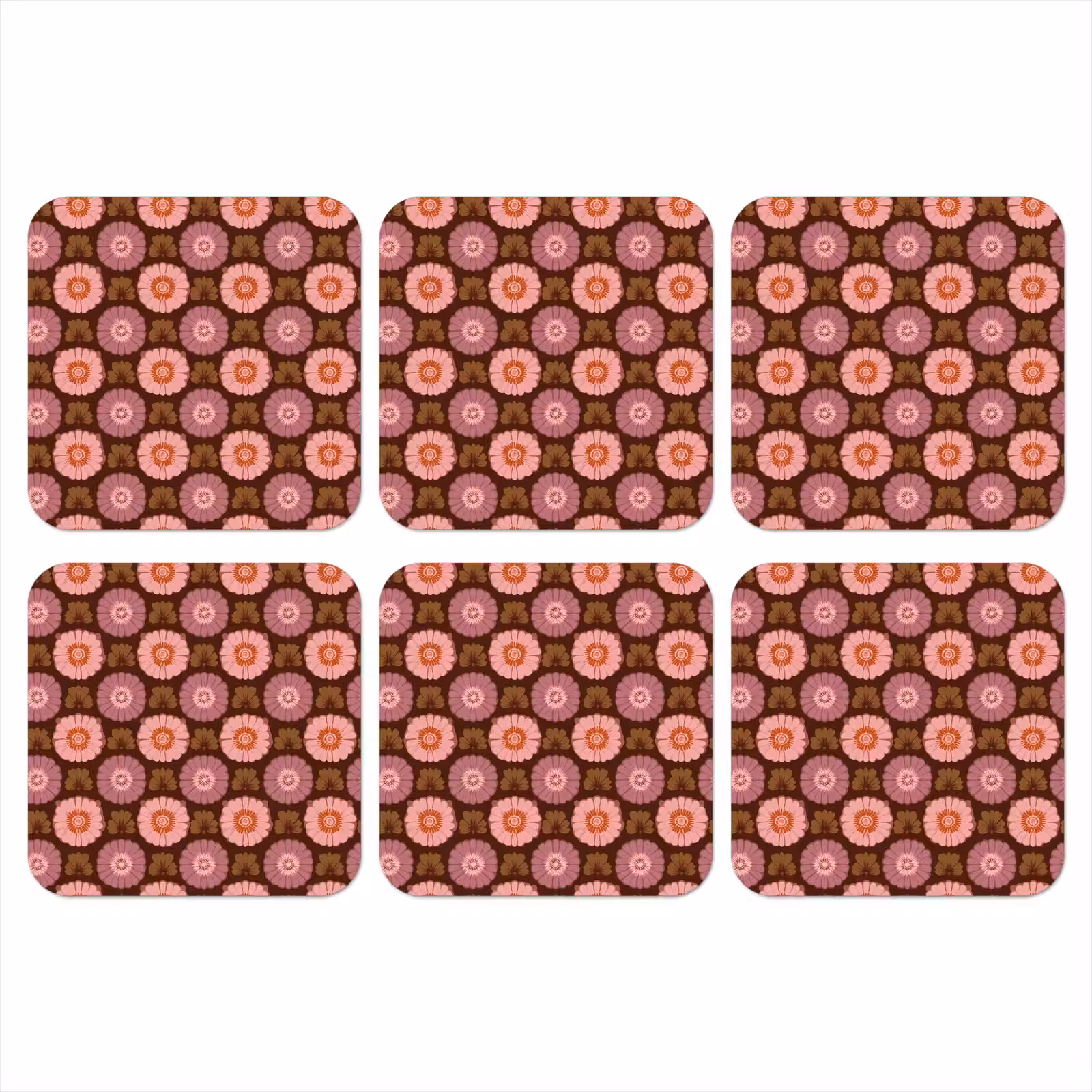 Onderzetter - Retro - Madelief - Roze — 1