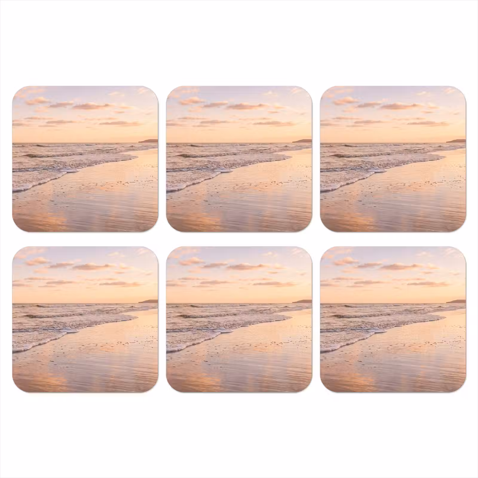 Onderzetter - Strand - Branding - Wolken — 1