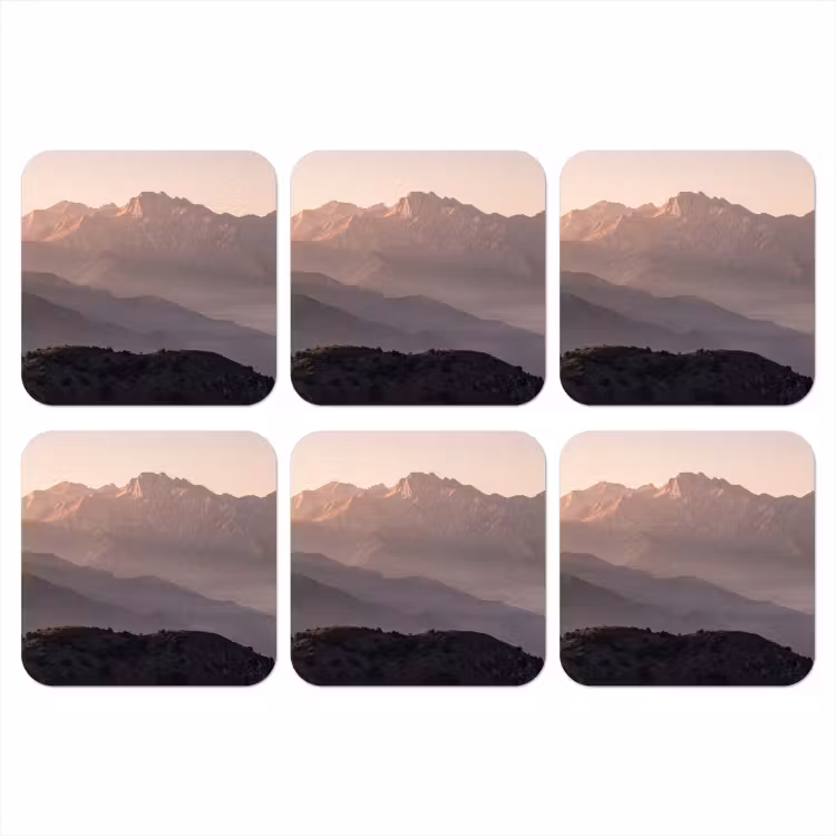Onderzetter - Panorama - Landschap - Bergen — 1