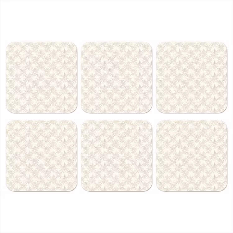 Onderzetter - Patroon - Bloemen - Beige — 1