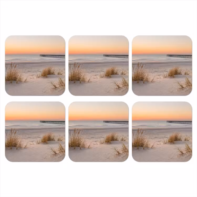 Onderzetter - Pier - Zonsondergang - Strand — 1