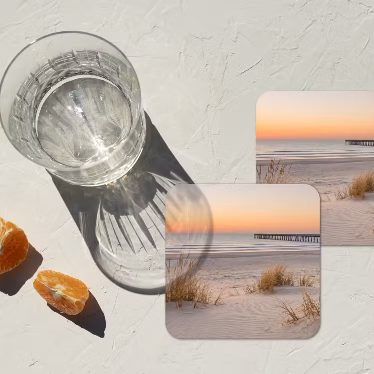 Onderzetter - Pier - Zonsondergang - Strand — 3
