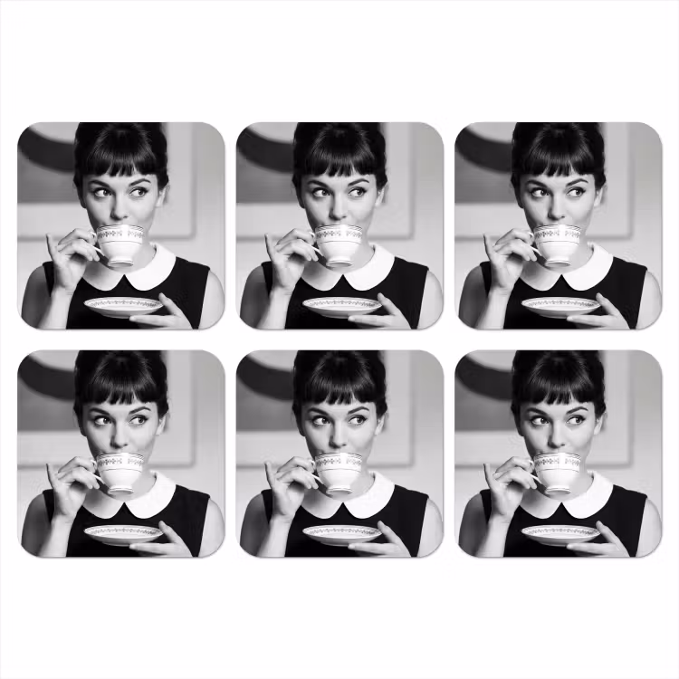 Onderzetter - Portret - Thee - Vrouw — 1