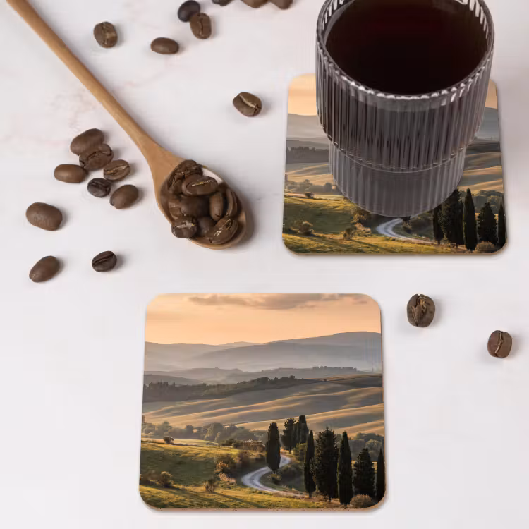 Onderzetter - Toscaans - Landschap - Heuvels — 4