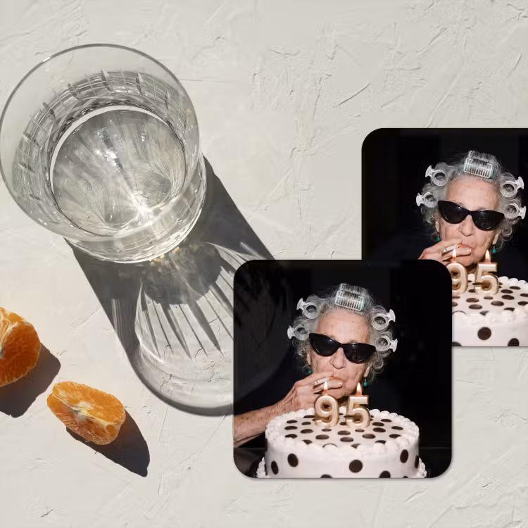 Onderzetter - Verjaardag - Krulspeld - Oma — 3