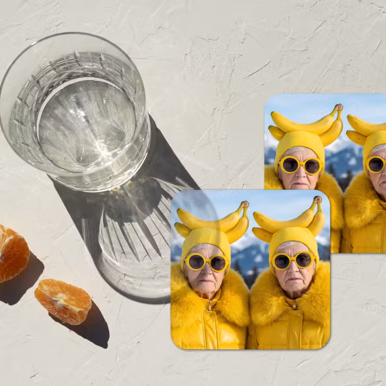 Onderzetter - Vrouwen - Bananen - Geel — 3