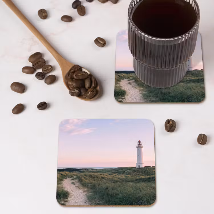 Onderzetter - Vuurtoren - Duinlandschap - Zee — 4