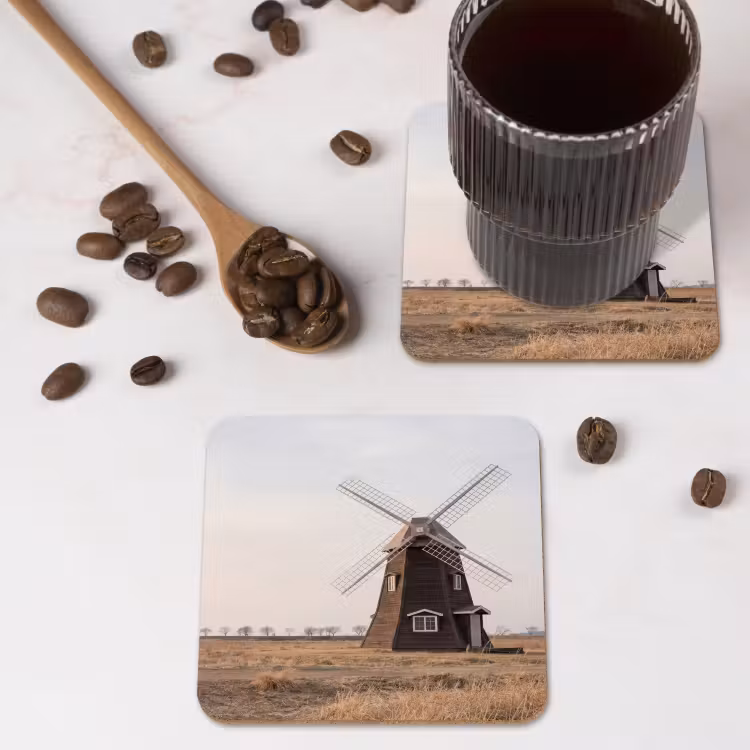 Onderzetter - Windmolens - Landschap - Veld — 4