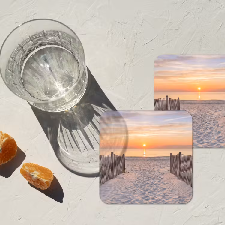 Onderzetter - Zonsondergang - Strand - Zand — 3